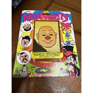 Wooly Willy Magnetic Personality Face With Magic Wand Vtg Toy Made in USA 1992